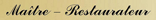 Maître-Restaurateur