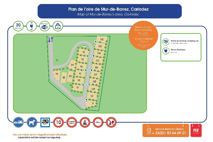 Aire de camping-car de Mur-de-Barrez