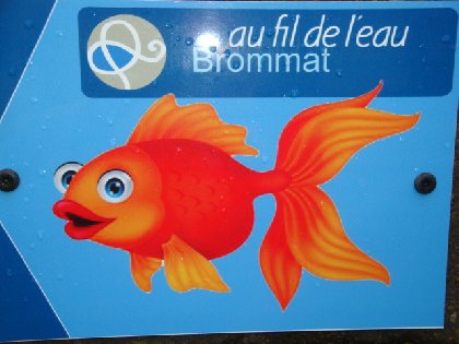 balisage du sentier : suivez le poisson 