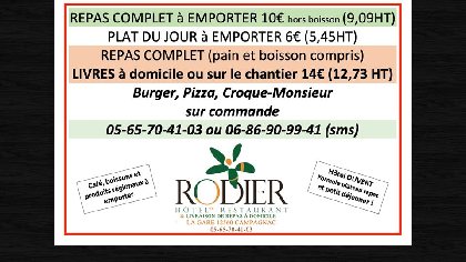 Restaurant Rodier, Office de Tourisme des Causses à l'Aubrac
