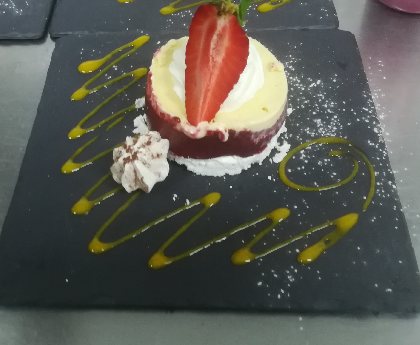 Dessert à la fraise - Restaurant  Cap Vert, 