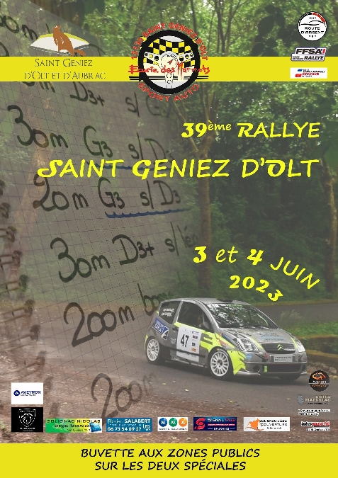 39ème Rallye automobile régional de St Geniez d'Olt