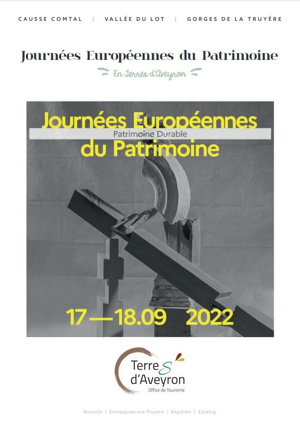 Journées du patrimoine en Terres d'Aveyron - Programme complet, OT Terres d'Aveyron
