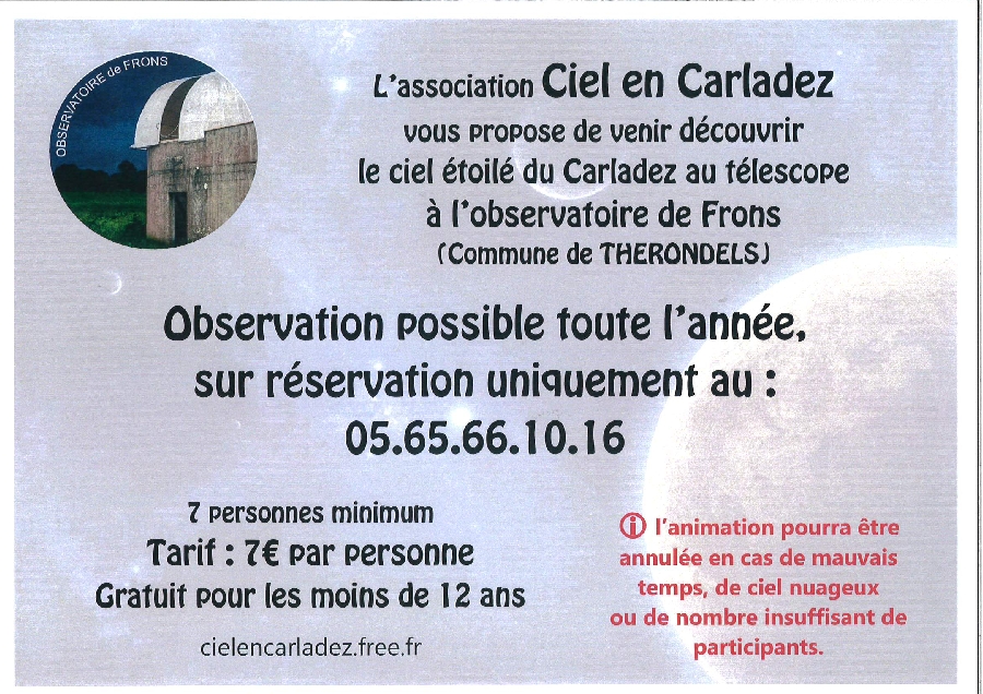 Astronomie - Observatoire de Frons