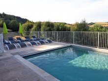 piscine vue côté Est,