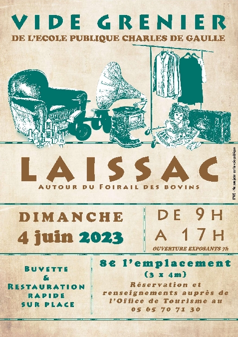 Vide Grenier de l'APE Charles de Gaulle à Laissac