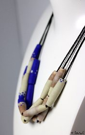 collier tourbillon bleu forêt, Catherine - C -
