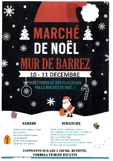 Marché de Noël à Mur-de-Barrez