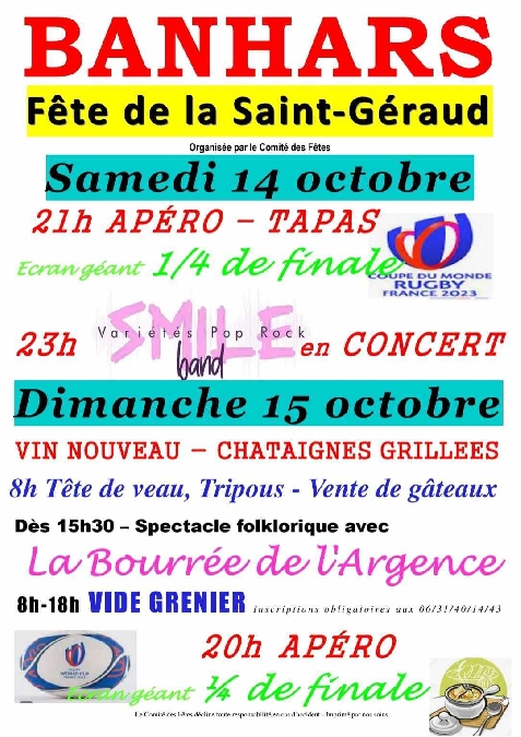 Fête des chataîgnes et du vin nouveau à Banhars