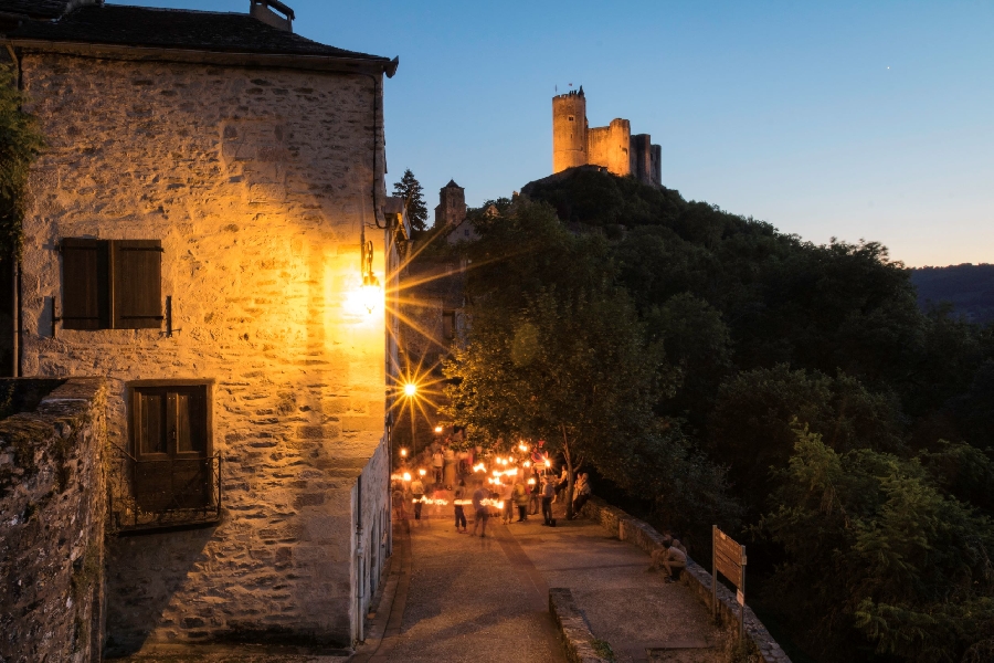 Visite guidée nocturne de Najac