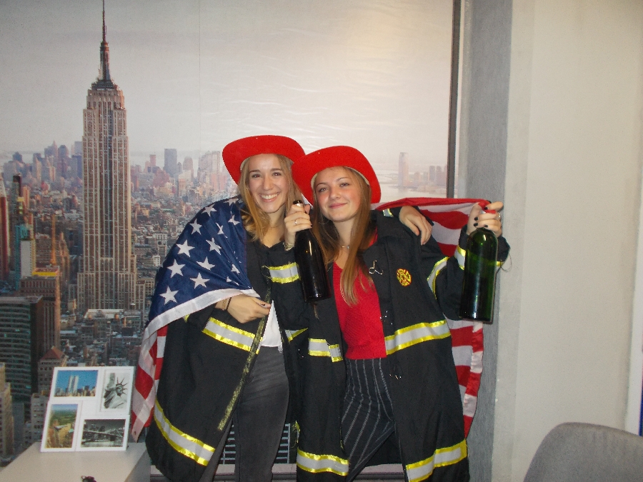Une équipe dans la salle Incendie à New York