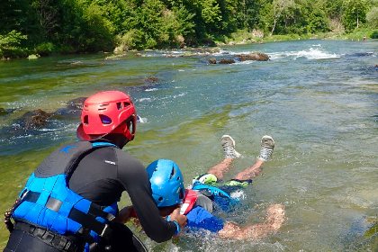 Nage en eaux vives, Petit Pied
