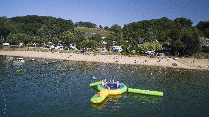 Camping Beau-Rivage du lac de Pareloup en Aveyron, Camping Beau-Rivage du lac de Pareloup en Aveyron