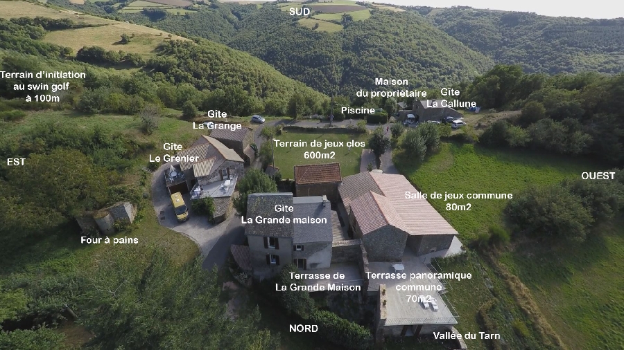 hameau vu de dessus (drone )