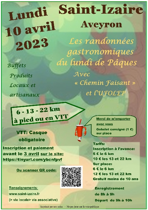 Randonnée gastronomique du lundi de Pâques