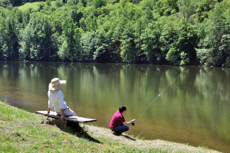 Le parcours Famille de pêche des Pélies  France Occitanie Aveyron Conques-en-Rouergue 12320