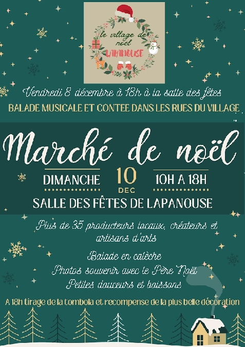 13ème édition du Marché de Noël à Lapanouse