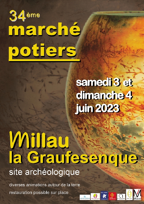 Marché des potiers de Millau 2023 à la Graufesenque