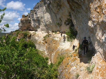Via Ferrata Boffi, Mélanie et Guillaume Millau Sport Nature