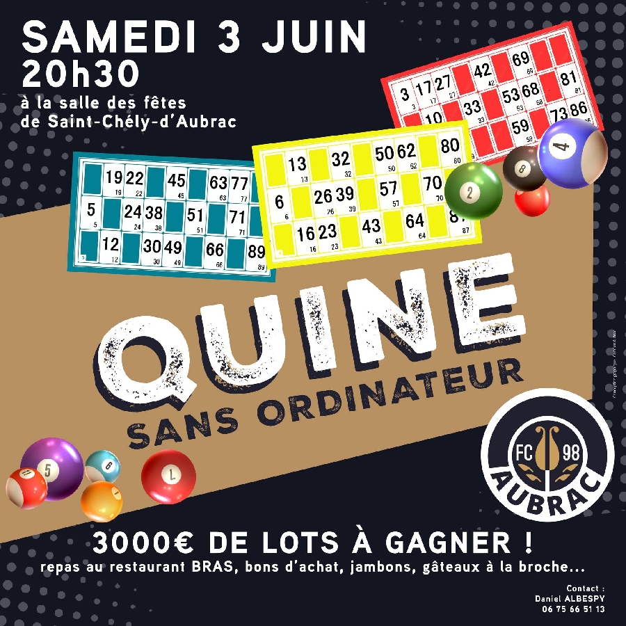 Quine du Football Club Aubrac 98