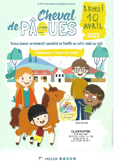 Cheval de Pâques au Club hippique de St Geniez d'Olt