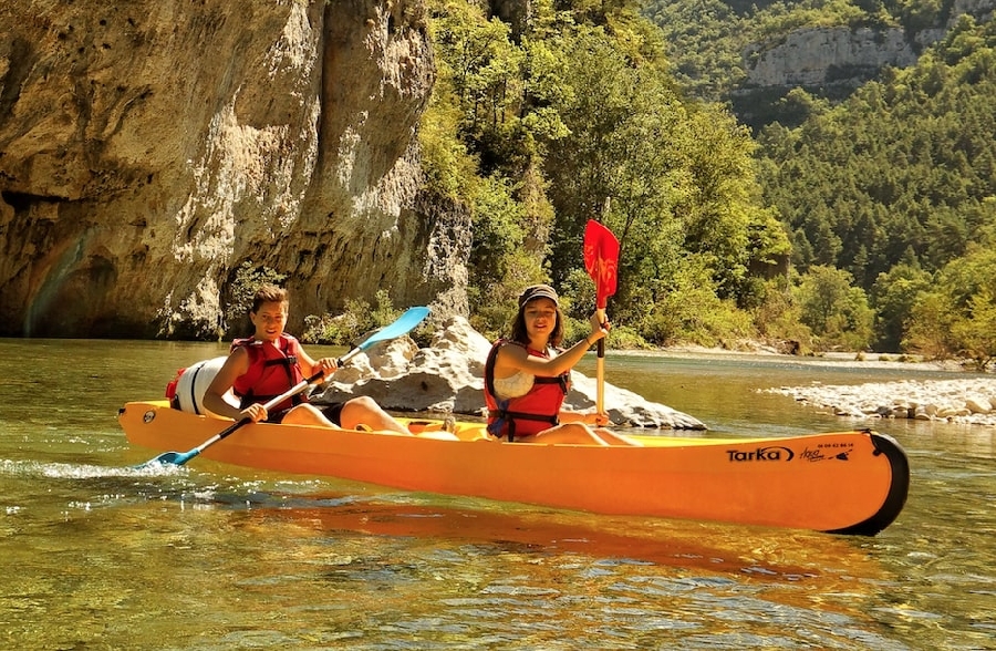 Canoë "Aqualoisirs" - Gorges du Tarn  France Occitanie Lozère Massegros Causses Gorges 48210