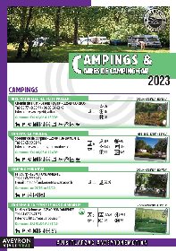 Brochure Campings - Aire de Camping-car, OFFICE DE TOURISME LARZAC VALLEES