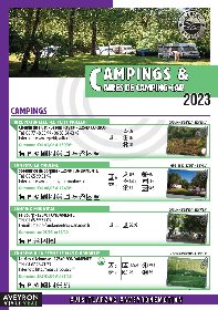 Brochure Campings - Aire de Camping-car, OFFICE DE TOURISME LARZAC VALLEES