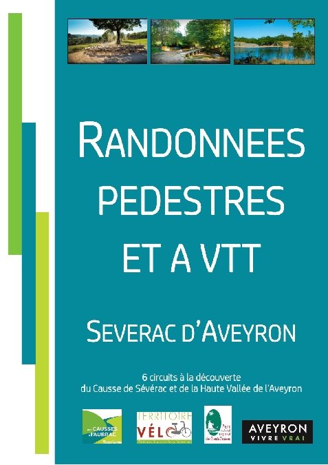 Topo guide randonnées pédestres et à VTT à Sévérac d'Aveyron