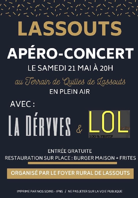 Apéro-concert avec La Déryves et LOL
