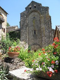 Clocher tour du XIIème siècle église de St Grégoire à Sévérac d'Aveyron, OFFICE DE TOURISME DE SEVERAC LE CHATEAU