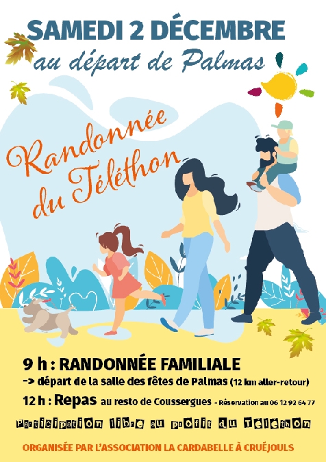 Téléthon 2023- Rando pédestre et repas