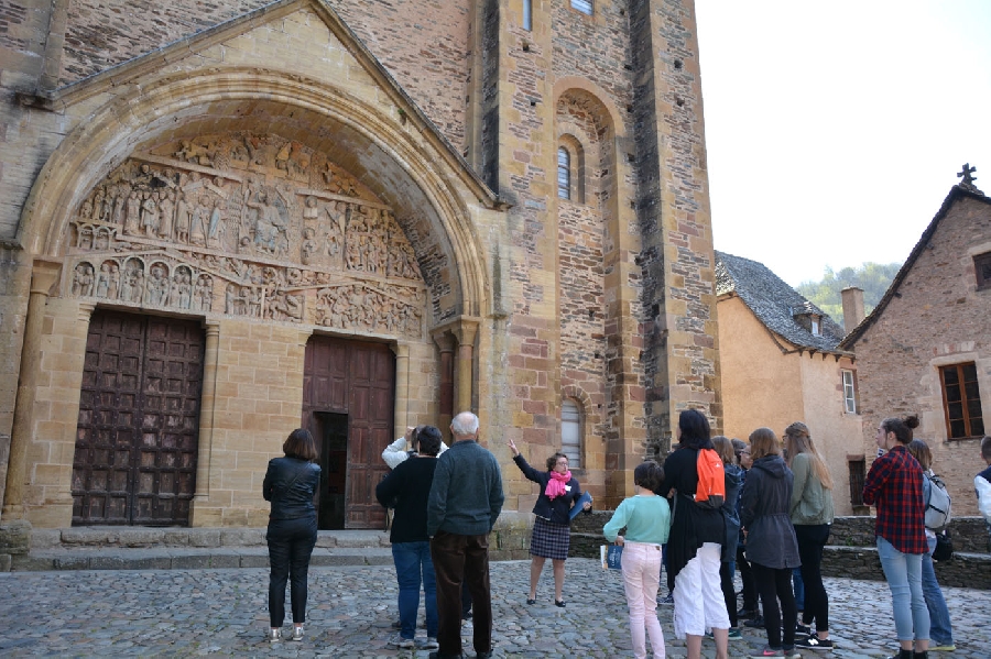 Les guides conférenciers du Service Patrimoine de Conques