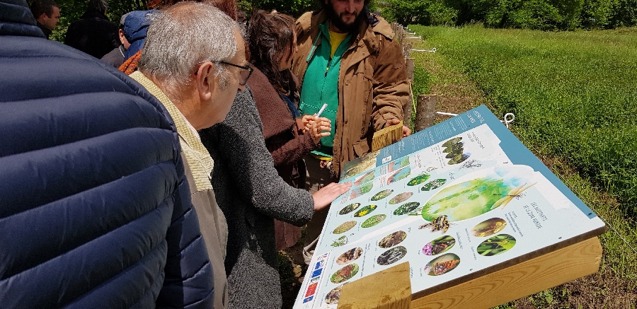 sentier d'interprétation au bord de l'Aveyron