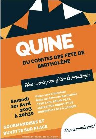 Quine du Comité des Fêtes de Bertholène