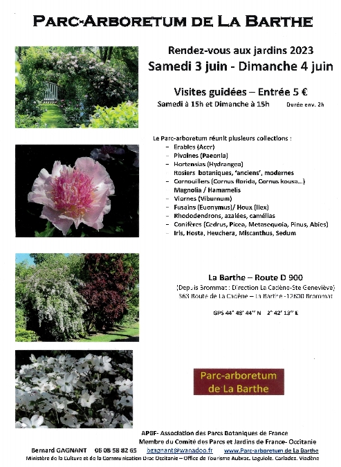 Rendez-vous aux Jardins au Parc-Arboretum de La Barthe