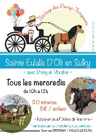 Balade en attelage  avec les Poneys Fringuants, Office de Tourisme des Causses à l'Aubrac