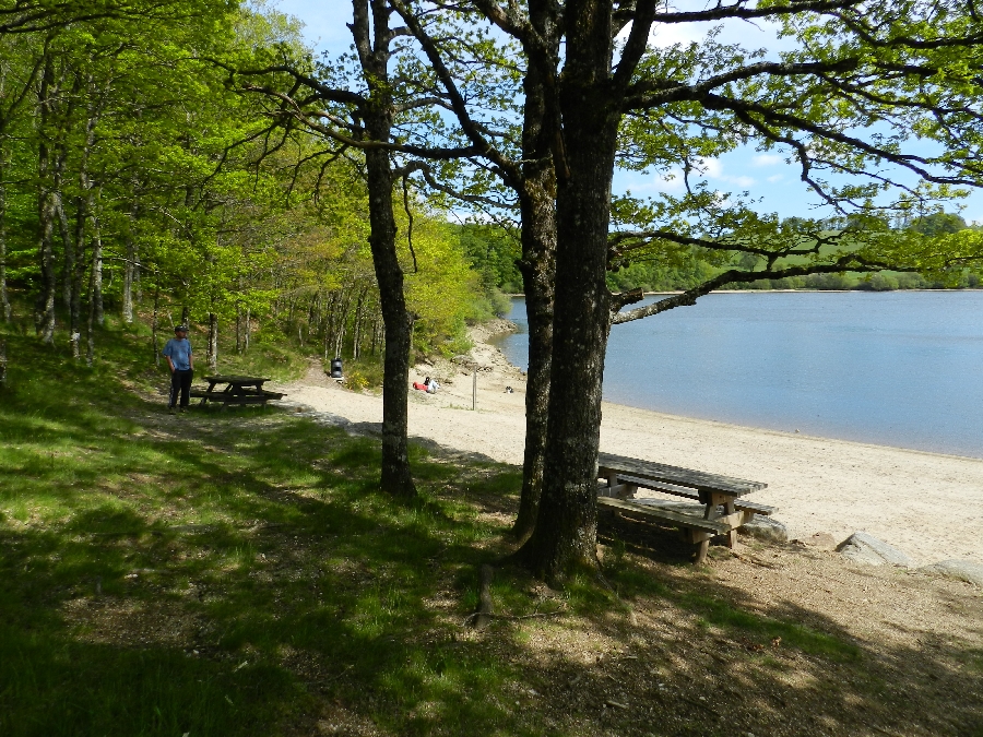 Aire de pique-nique plage du lac des Galens