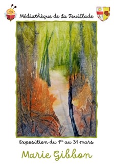 Médiathèque : Exposition des aquarelles de Marie Gibbon