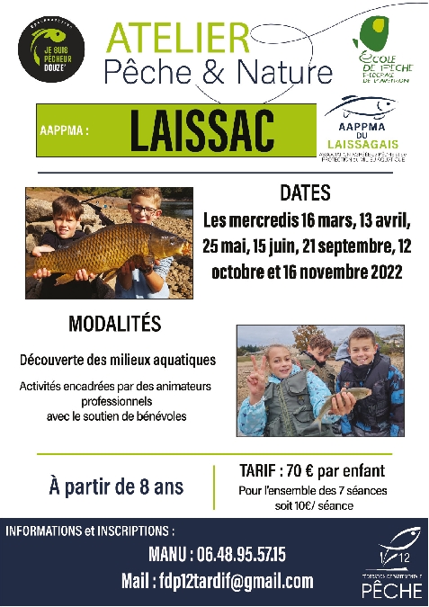Atelier pêche et Nature à Laissac