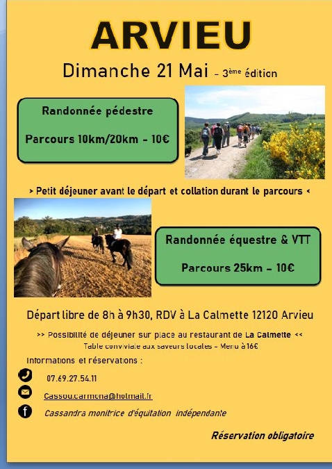 RANDONNEE pédestre et équestre (journée nationale de la randonnée équestre)
