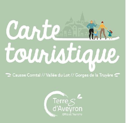 Carte Touristique des Terres d'Aveyron, OT Terres d'Aveyron