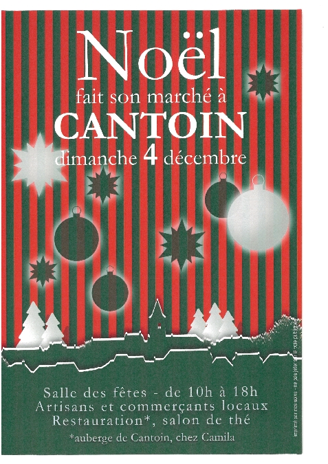 Marché de Noël de Cantoin
