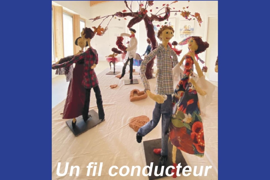 Exposition Un fil conducteur - Bibliothèque municipale de Marcillac