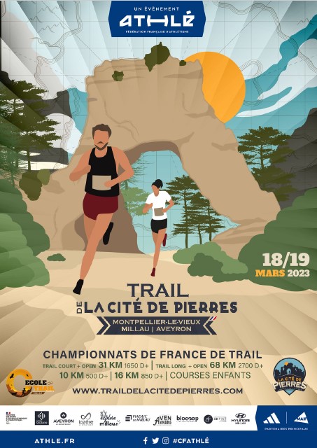 Trail de la Cité de Pierres à Montpellier le Vieux 2024