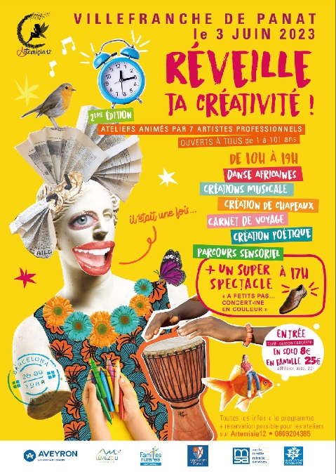 REVEILLE TA CREATIVITE : ATELIERS ET SPECTACLE