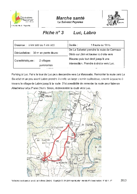 balade de Luc à Labro  France Occitanie Aveyron La Salvetat-Peyralès 12440