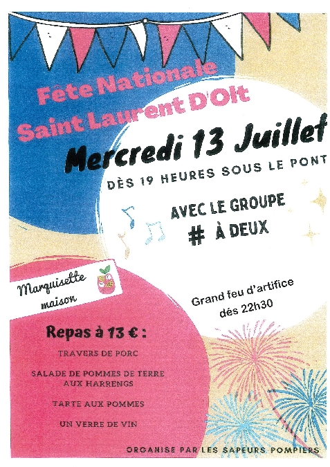 Fête Nationale Saint Laurent D'Olt