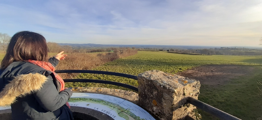 Table d'orientation de La Védélie  France Occitanie Aveyron Manhac 12160