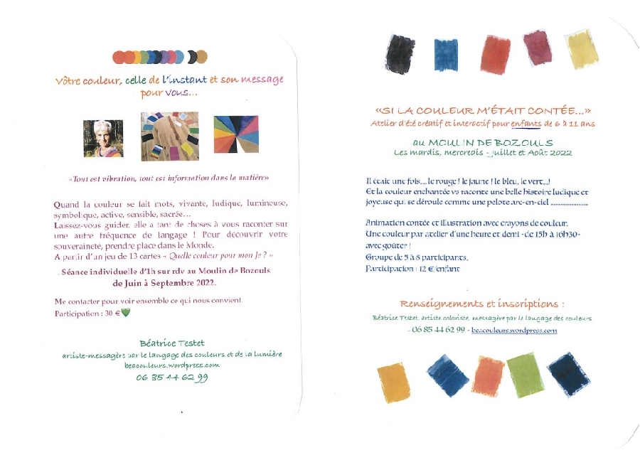 Atelier créatif et interactif pour enfants : le langage des couleurs et de la lumière